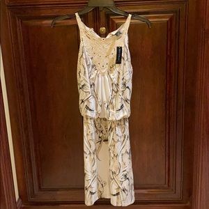 White House black market cream dress
